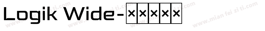 Logik Wide字体转换